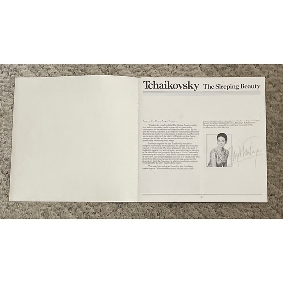 Tchaikovsky The Sleeping Beauty Record Collection w/autograph of Margot Fonteyn - Picture 6 of 14